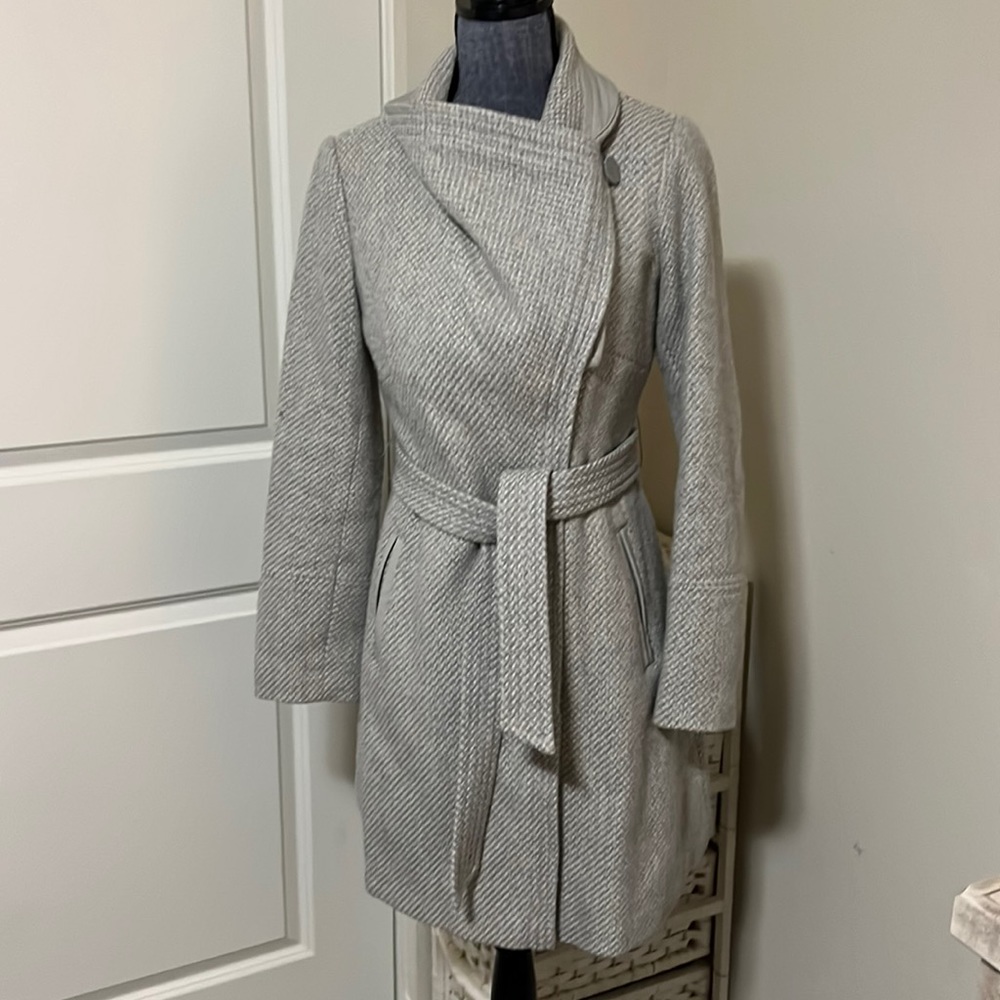 Jessica Simpson Gray Tweed Pea Coat